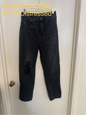 AE Black Distressed Jeans 6